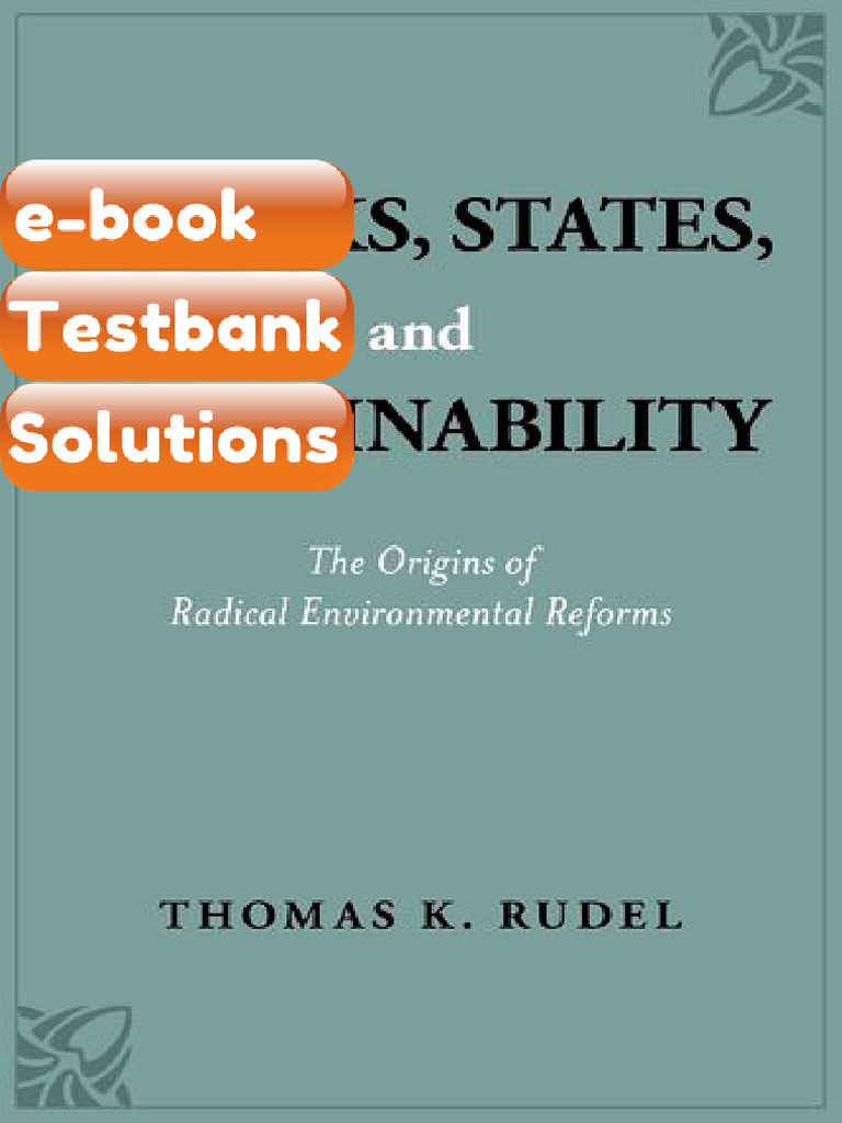 Ebook & Testbank Shocks States and Sustainability The Origins of ...
