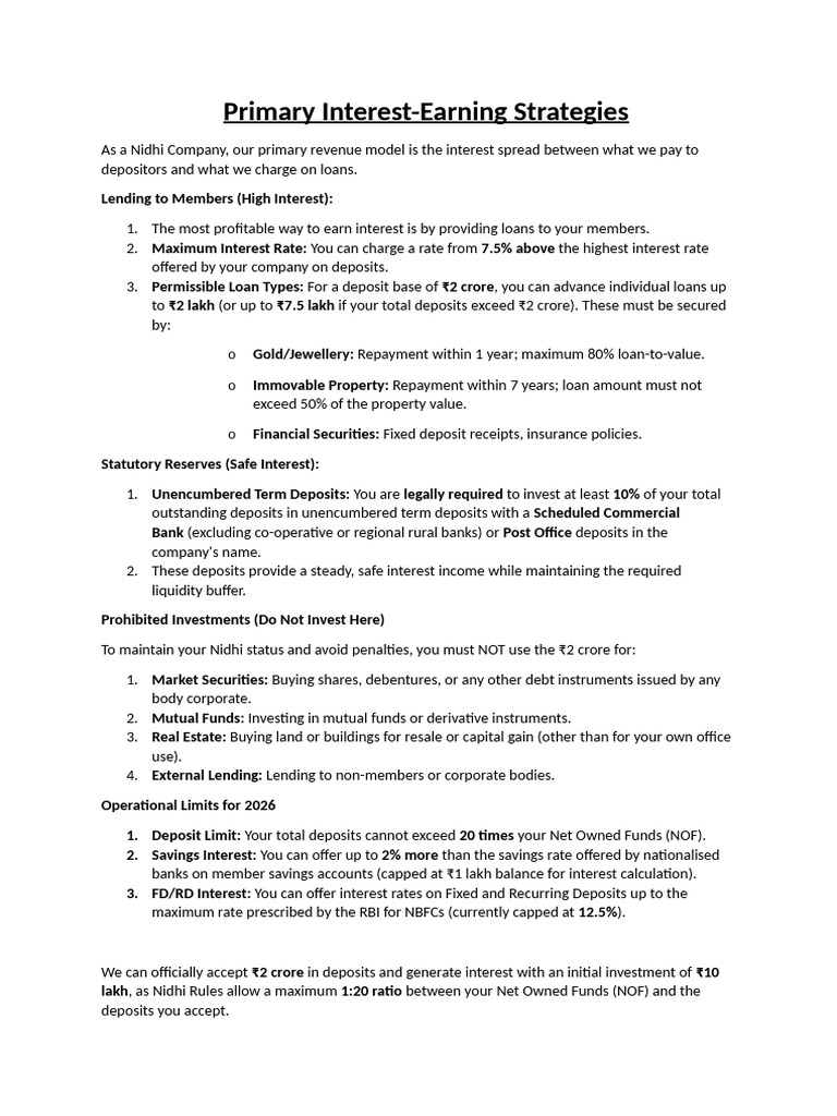 Neuhights Niddhi Investment Plan | PDF | Loan To Value Ratio | Interest