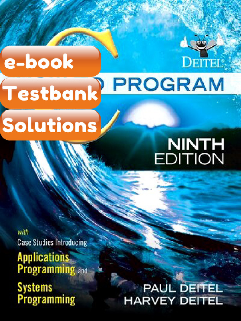 Ebook & Testbank C How To Program 9th Edition Deitel Paul | PDF ...