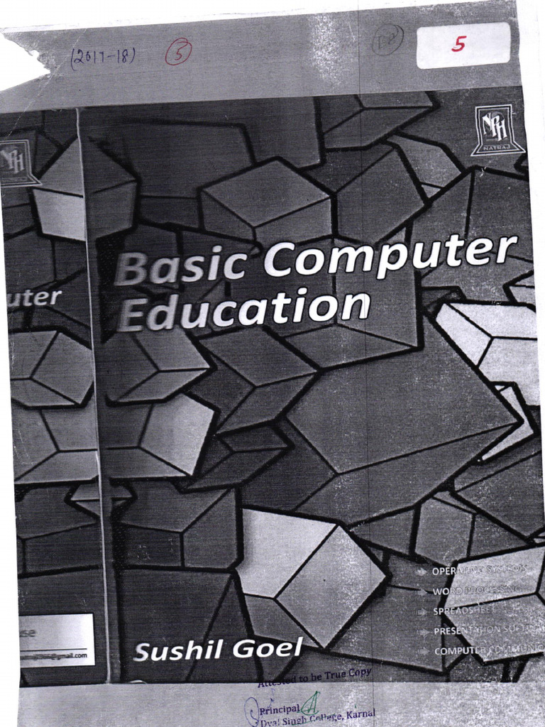 Basic Computer Education by Sushil Goel | PDF