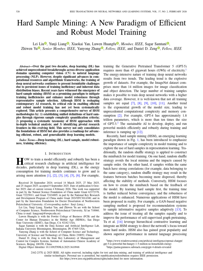 Hard Sample Mining A New Paradigm of Efficient and Robust Model ...