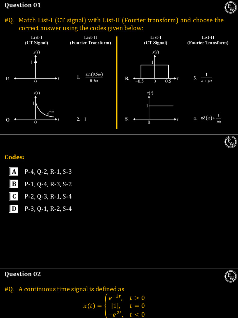 CTFT | PDF | Control Theory | Applied Mathematics