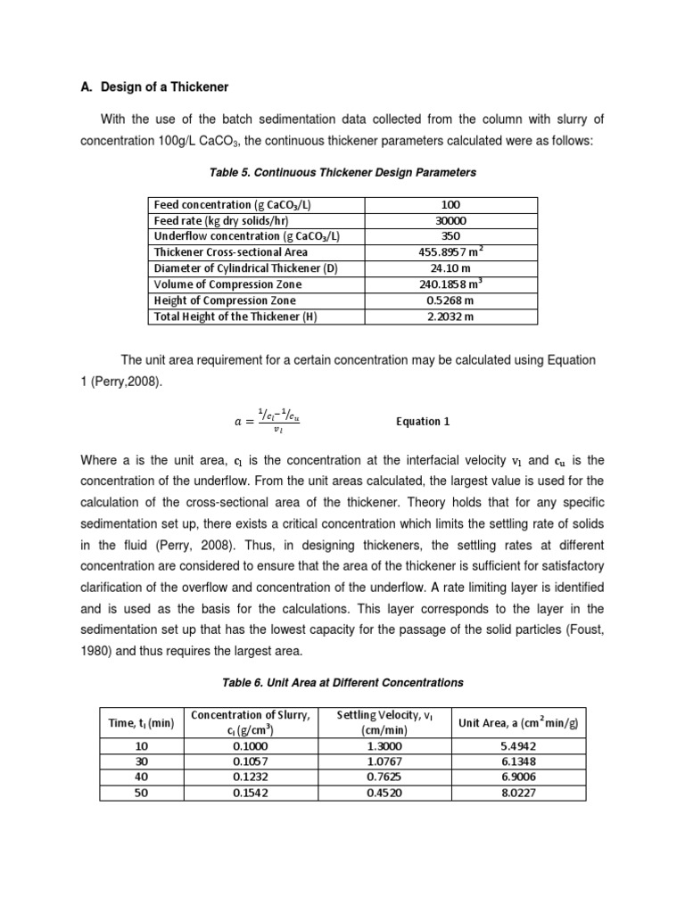 Design of A Thickener PDF Civil Engineering Mechanics