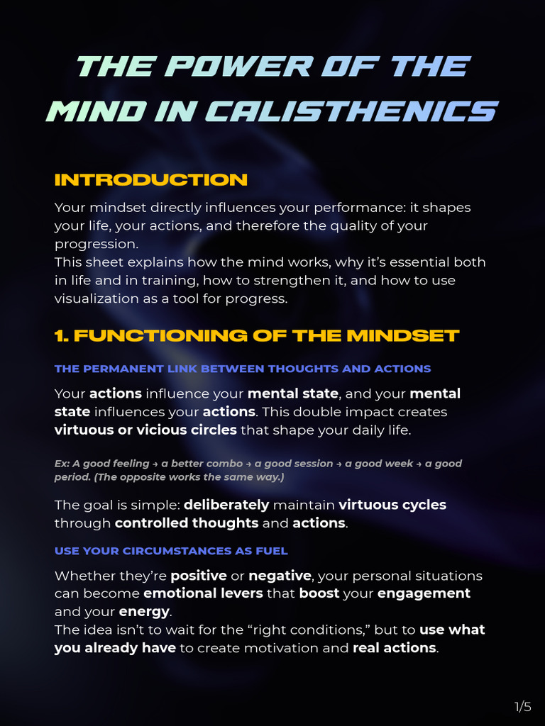 Summary Mindset & Vizualisation English | PDF | Mind | Mindset