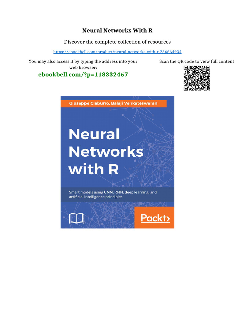 Neural Networks with R Full Access | PDF | Ecological Resilience ...