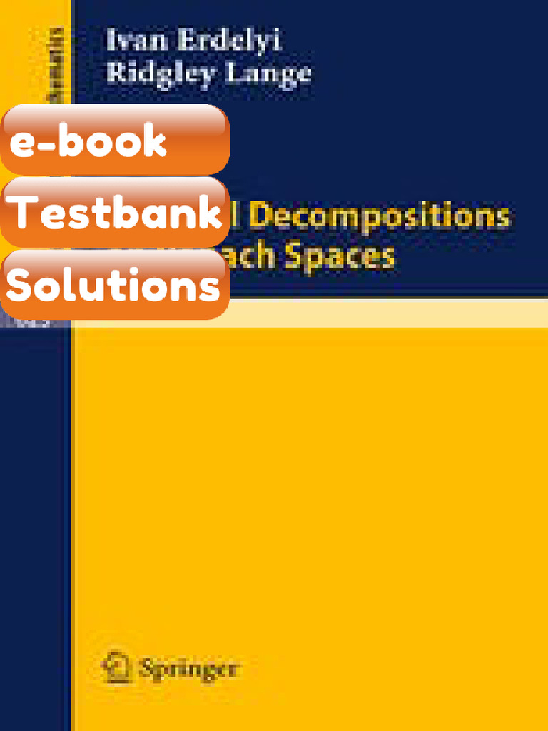 Testbank - Spectral Decompositions On Banach Spaces | PDF ...
