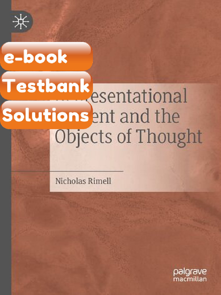 Ebook & Testbank Representational Content and The Objects of Thought ...