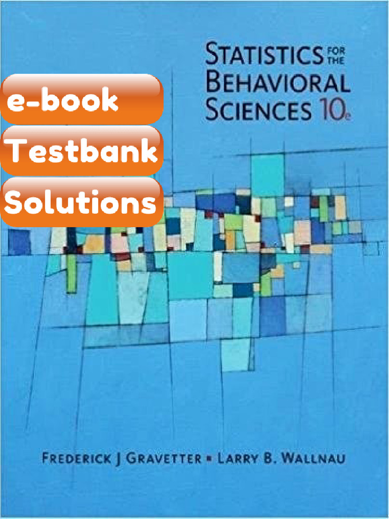 Testbank - Statistics For The Behavioral Sciences 10th Edition | PDF ...