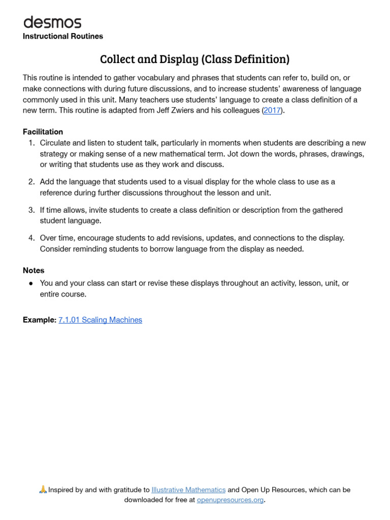 Collect and Display | PDF