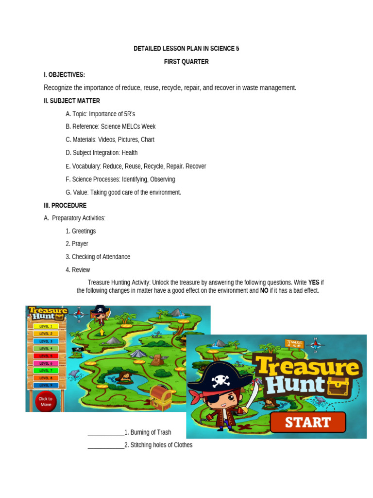 Detailed Lesson Plan in Science 5 | PDF | Waste | Recycling