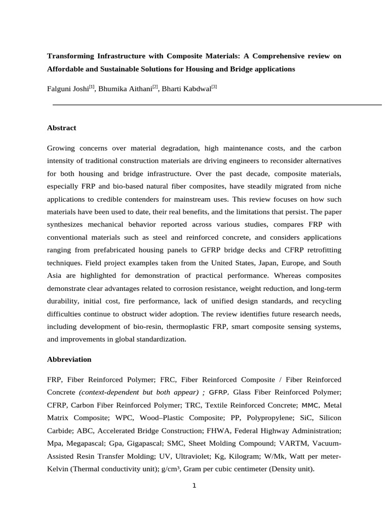 Transforming Infrastructure With Composite Material | PDF | Composite ...