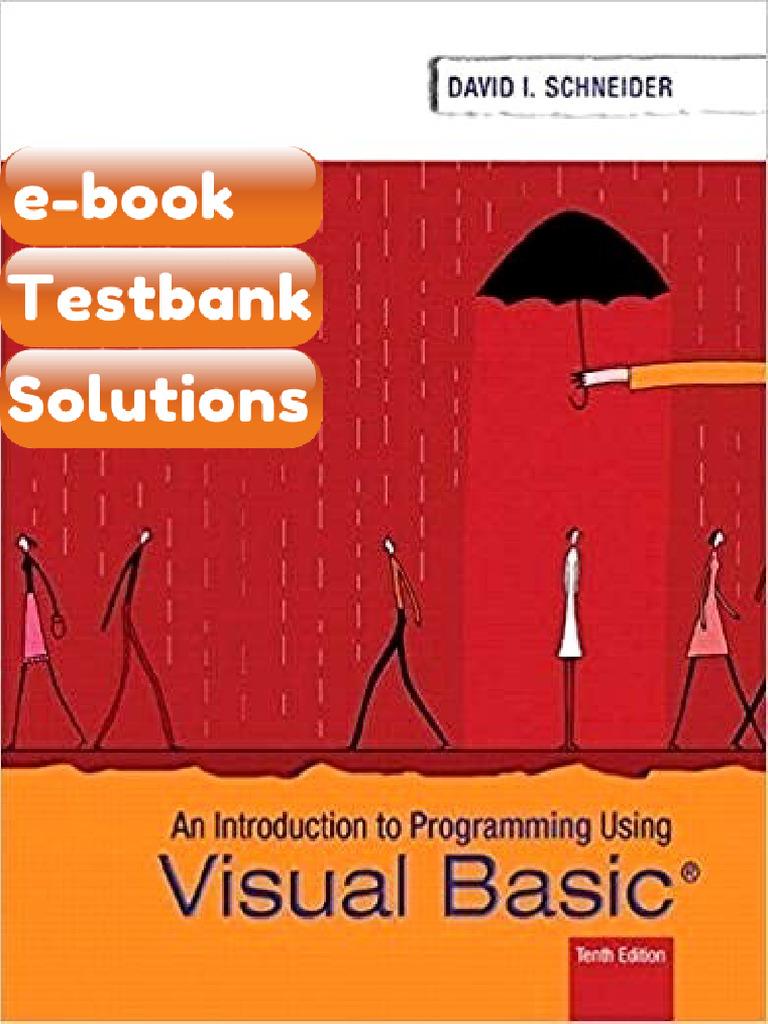 Testbank - Introduction to Programming Using Visual Basic 10th Edition ...