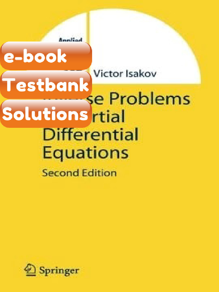 Testbank - Inverse Problems For Partial Differential Equations | PDF ...