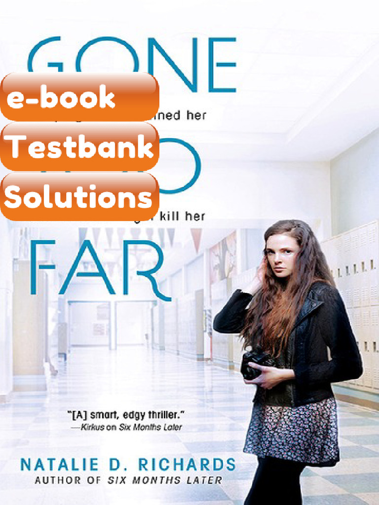 Ebook & Testbank Gone Too Far PDF