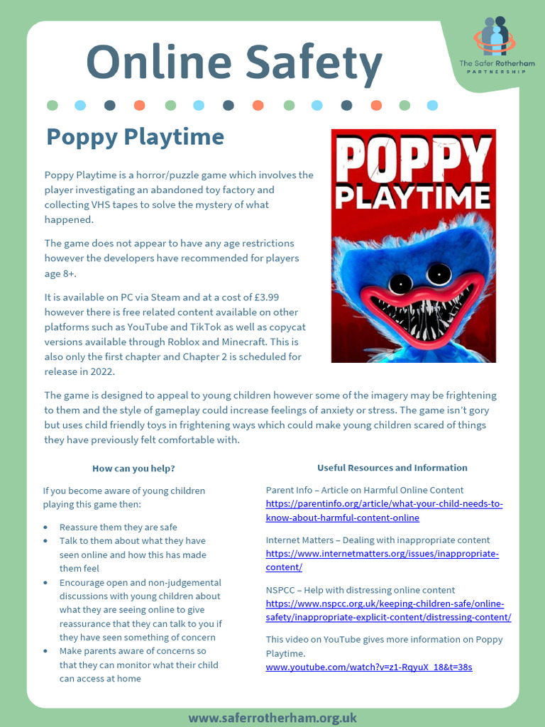 Poppy Playtime Information Sheet | PDF