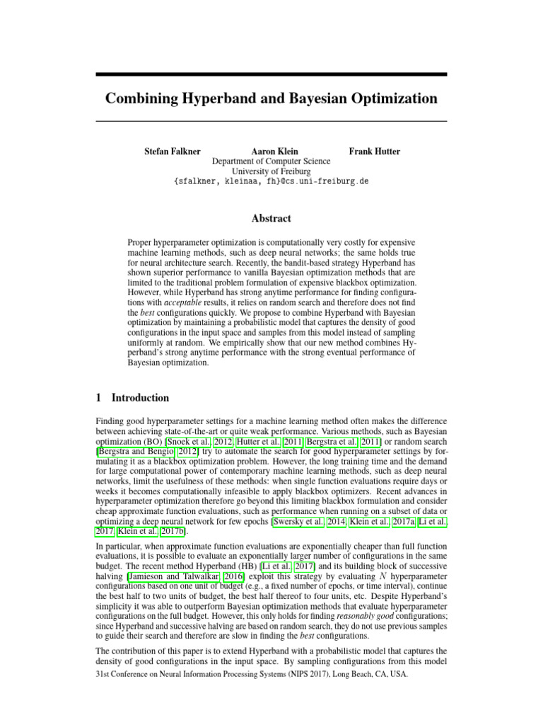 Baysian, Hyperband Optimizer | PDF | Mathematical Optimization ...