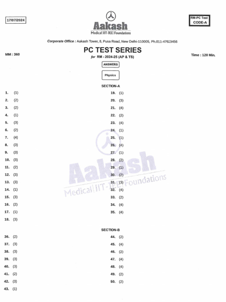 PC-01-P2-2024-25 Sol | PDF