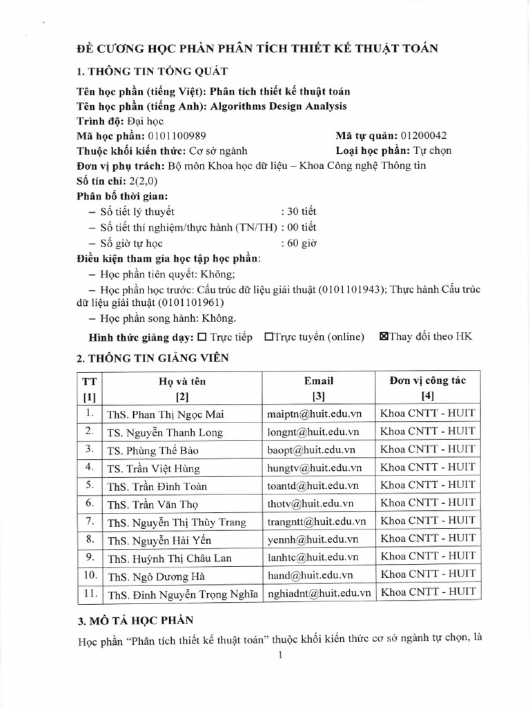 26 - Phan Tich Thiet Ke Thuat Toan | PDF
