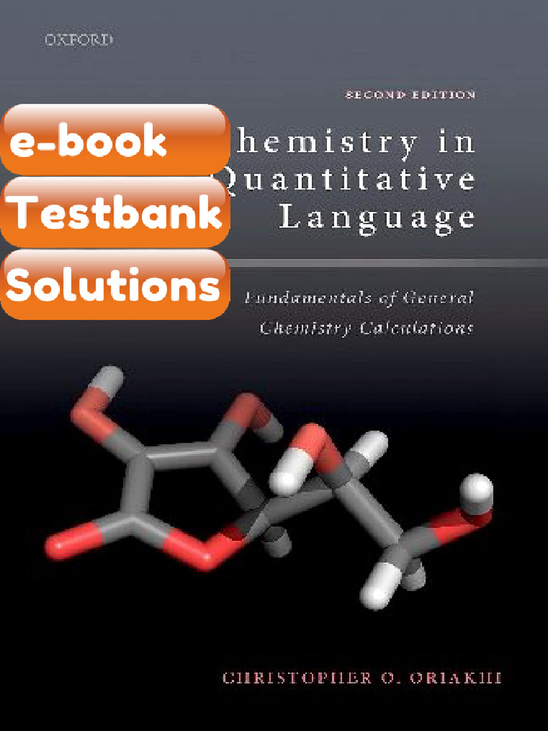 Chemistry in Quantitative Language Fundamentals of General Chemistry ...