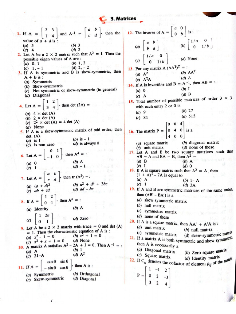 MCQ Chapter 3,4,5,6 | PDF