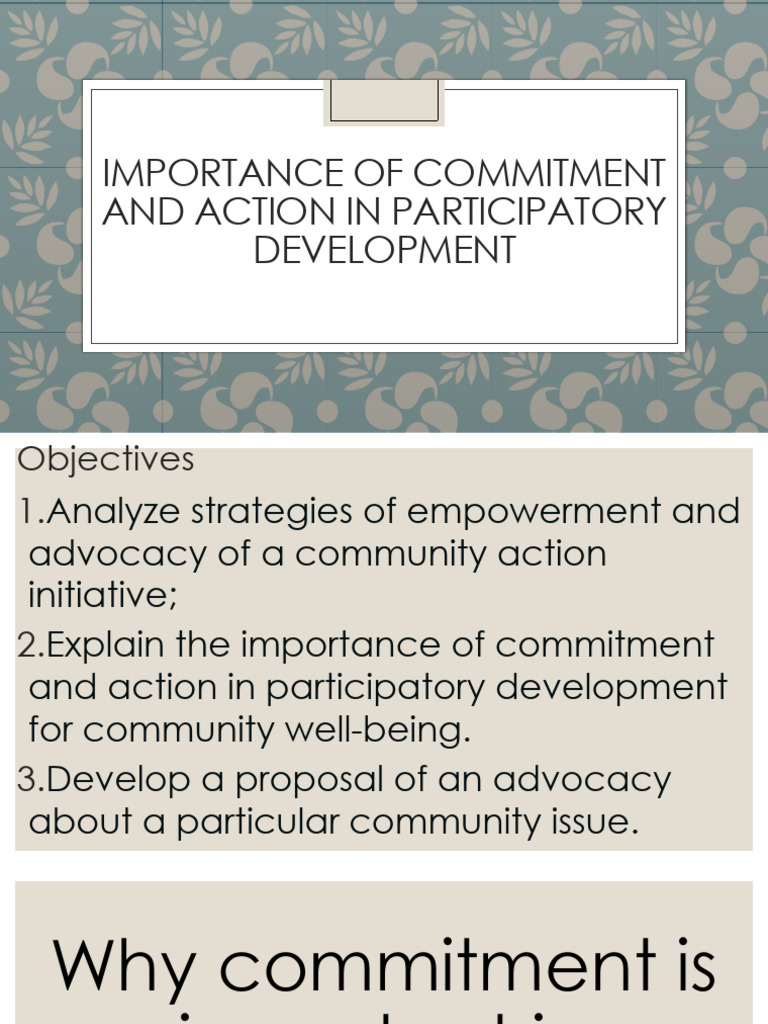 s2q4w2d2 - Empowerment and Advocacy in A Community Action Initiative | PDF