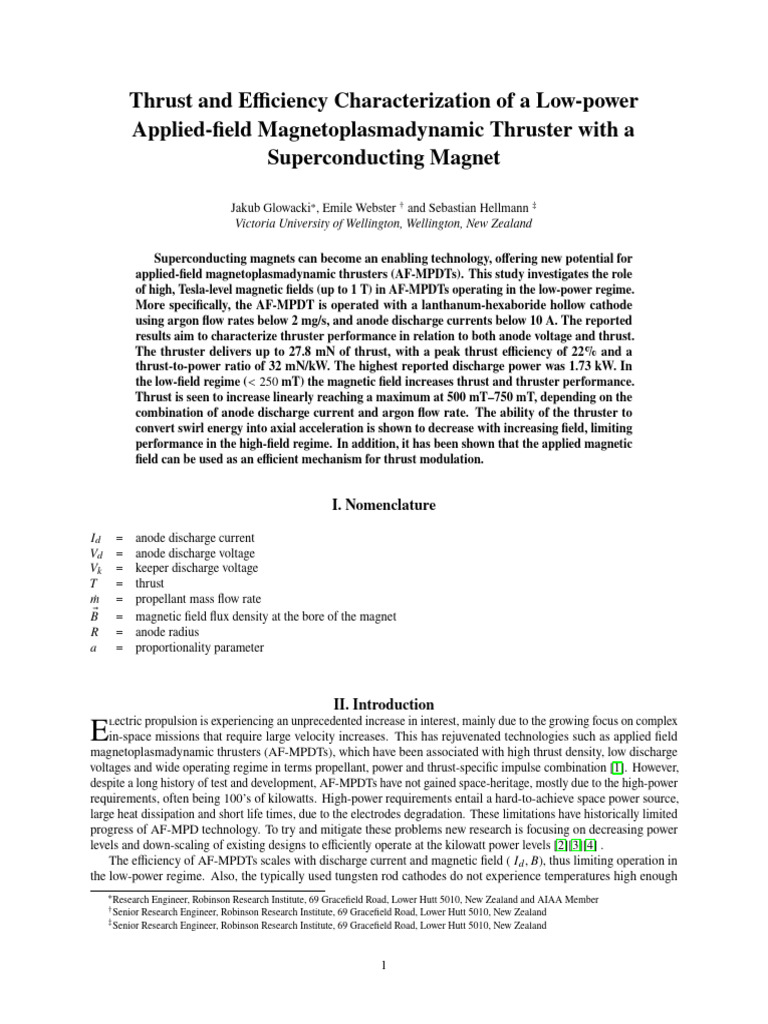 AIAA SciTech 2025 Paper-5 | PDF | Electric Current | Superconductivity