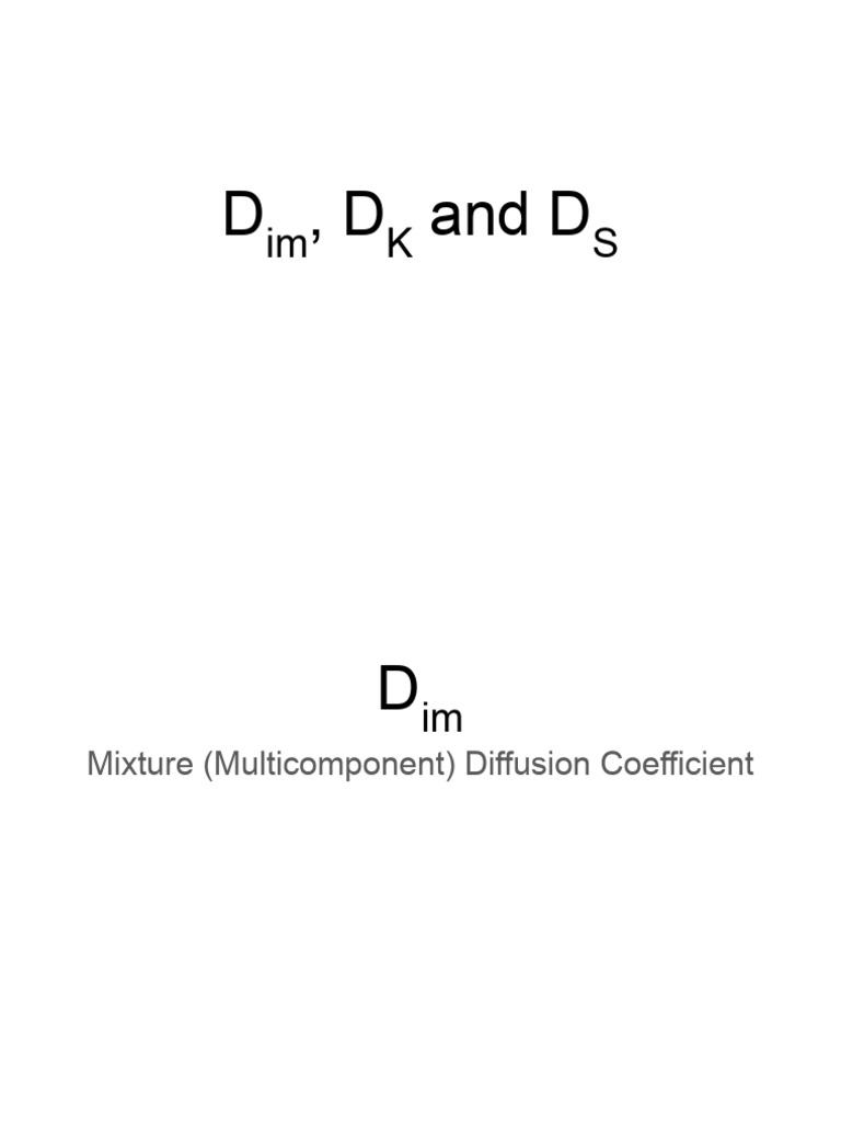 Module 5 - Diffusion Coefficients | PDF