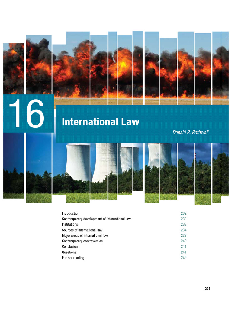 International Law: Donald R. Rothwell | PDF | International Law | Treaty