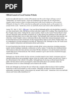 Official Launch of Local Tourism Website