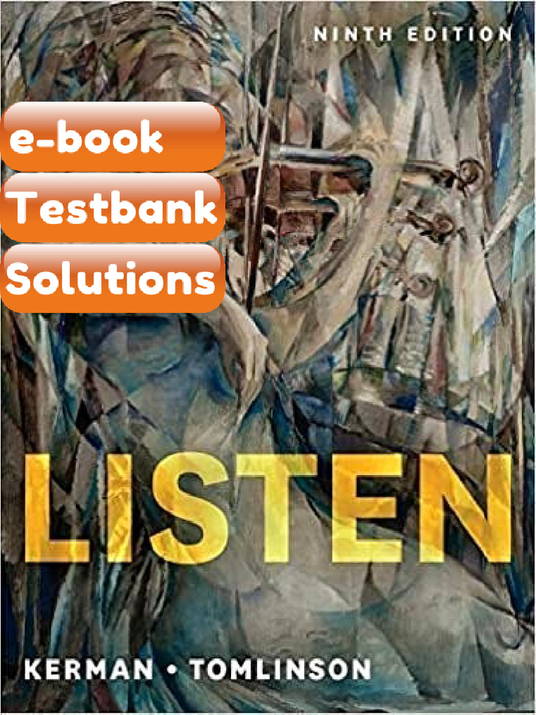 Testbank - Listen Ninth Edition 9th Edition | PDF | Subscription ...