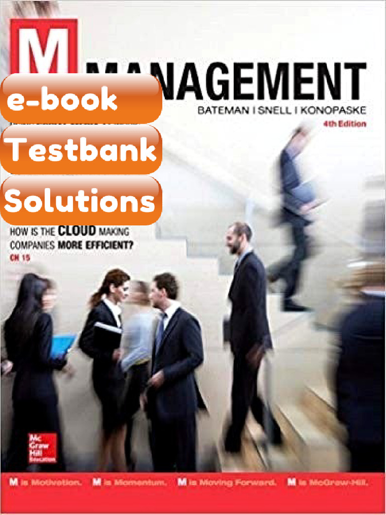 Testbank - M Management 4th Edition by Scott Snell | PDF | Subscription ...