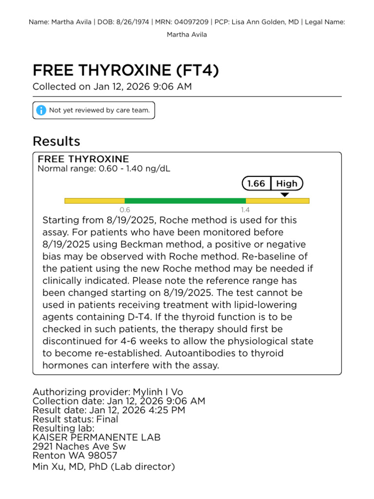 Kaiser Permanente - Test Details9 | PDF