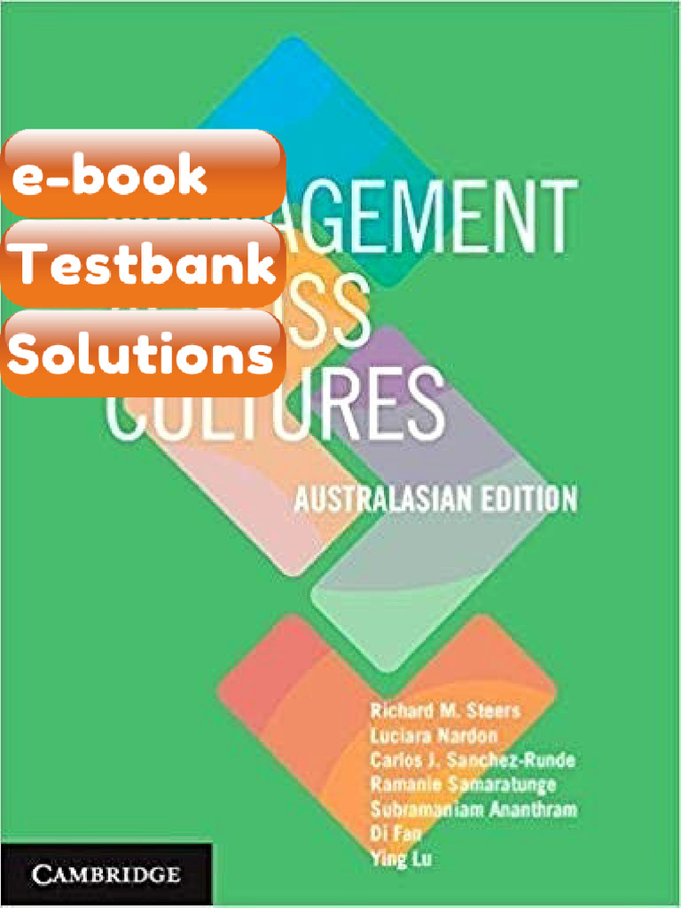 Testbank - Management Across Cultures Australasian Edition | PDF ...