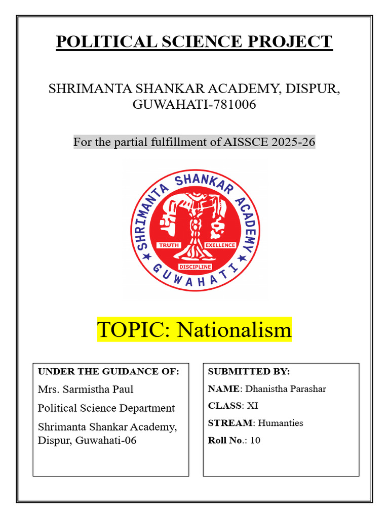 Political Science Project | PDF