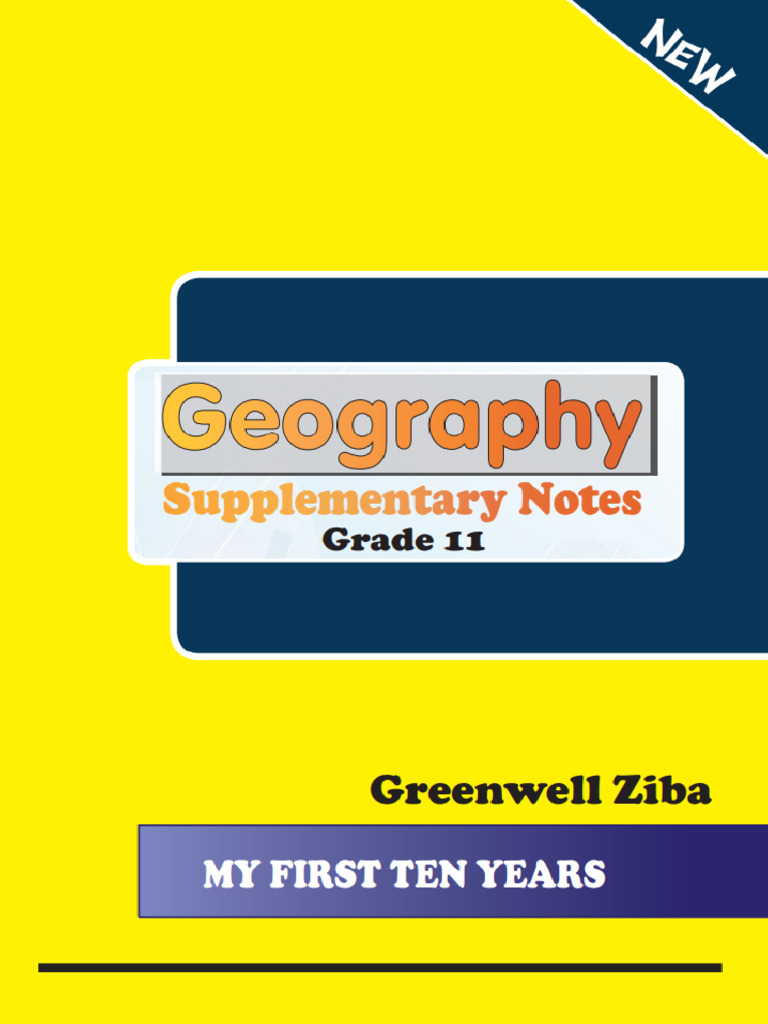 Geography Supplentary Notes Grade 11 by g. Ziba | PDF