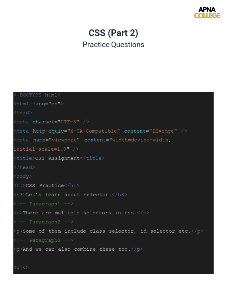 CSS Part2 (QS) | PDF