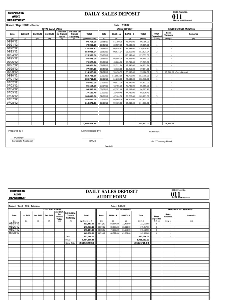 Daily Sales - S07 | PDF | Computers