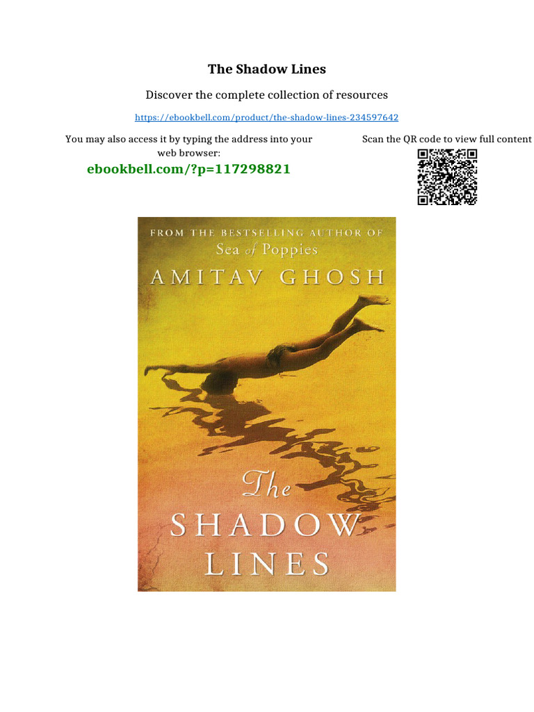 The Shadow Lines Available Full Chapters | PDF | Intellectual Property ...