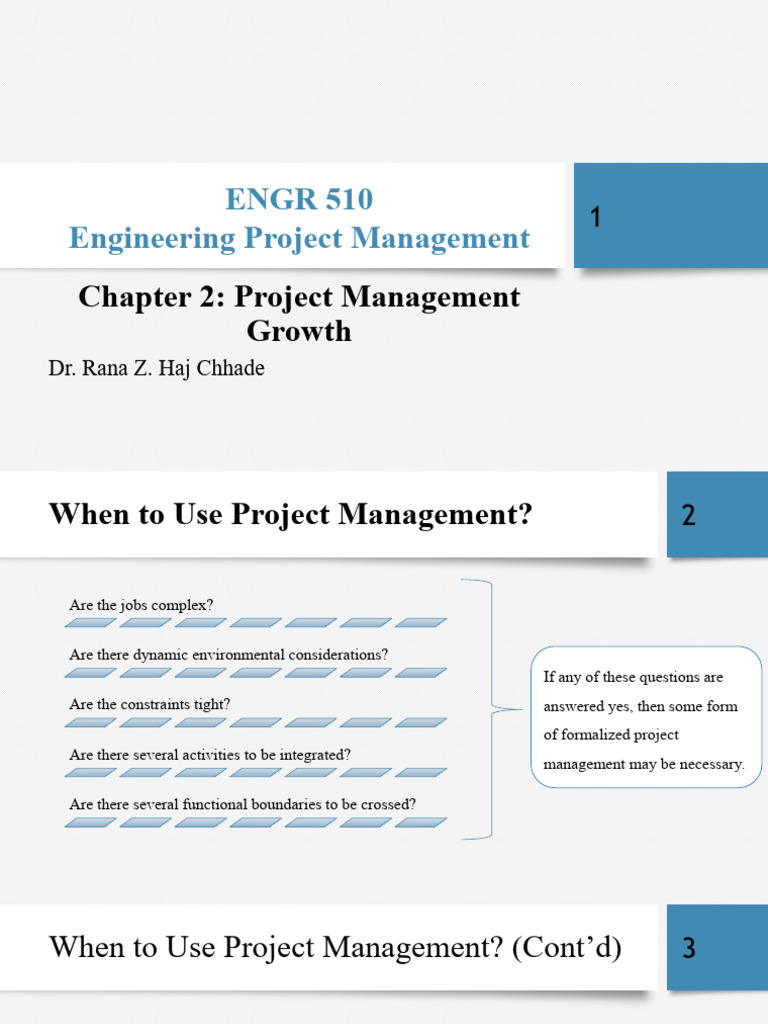 Chapter 2 - Project Management Growth | PDF | Project Management ...