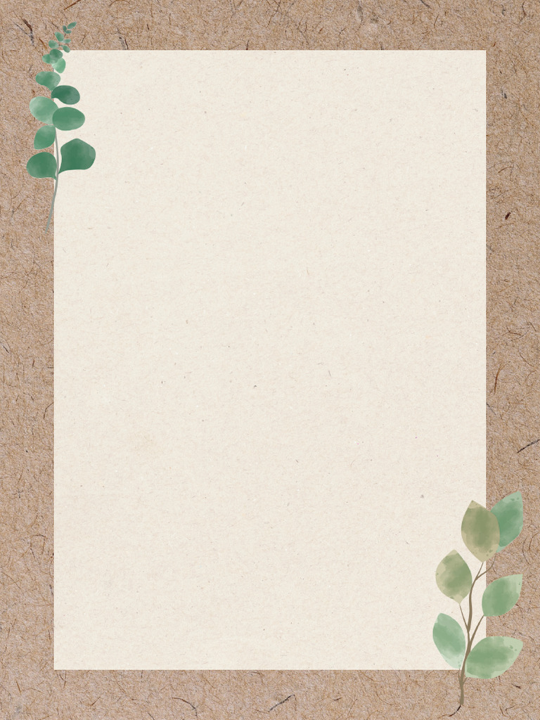 Green Natural Watercolor Paper Notes Background A4 Document_20260109 ...