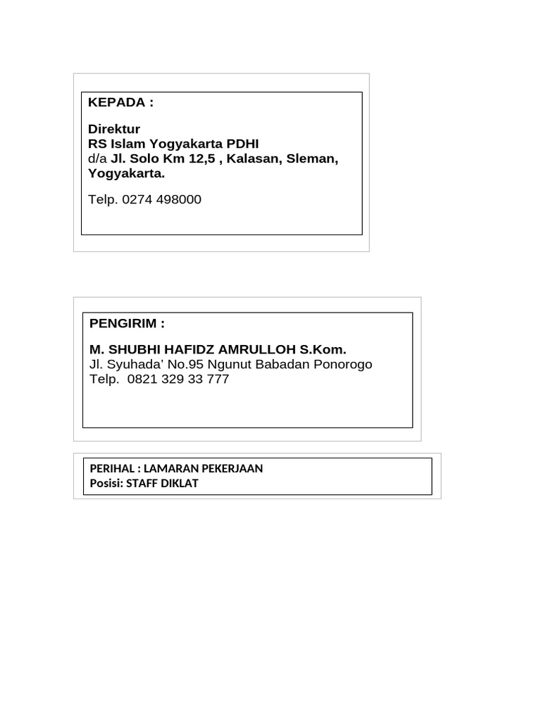 Amplop | PDF