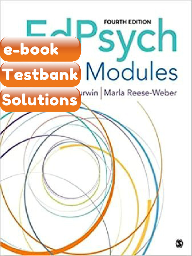 EdPsych Modules 4th Edition Durwin Ebook & Testbank | PDF | Learning ...