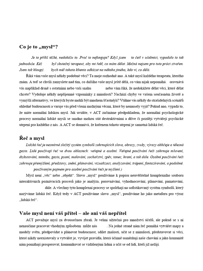 02 ACT Made Simple Kapitola 01 ACT V Kostce T | PDF