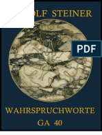 STEINER-GA 40 - Wahrspruchworte