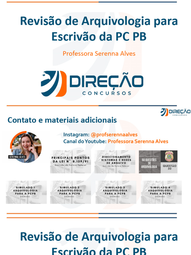 Cópia de Revisão Da PCPB (Escrivão) | PDF