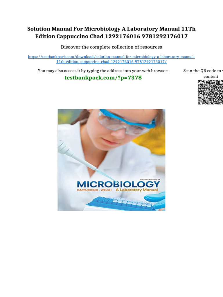 Solution Manual for Microbiology A Laboratory Manual 11th Edition ...