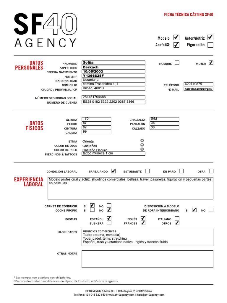 Ficha Técnica SF40 AGENCY - 2026 | PDF
