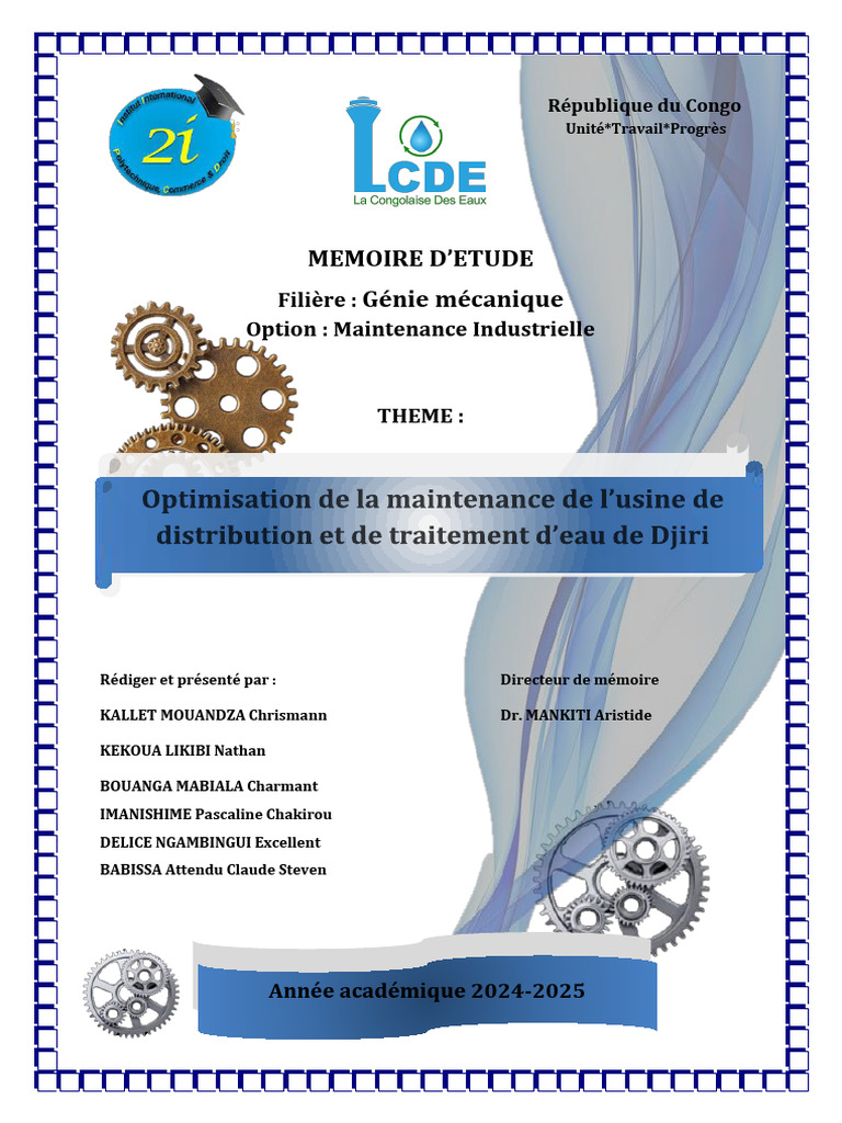 Djiri LCDE | PDF | Lac de barrage | Eau