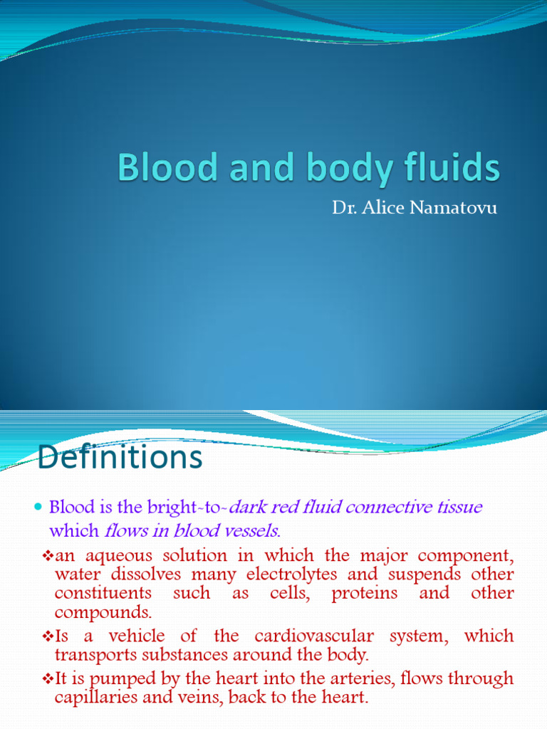 Blood and Body Fluids | PDF | White Blood Cell | Granulocyte