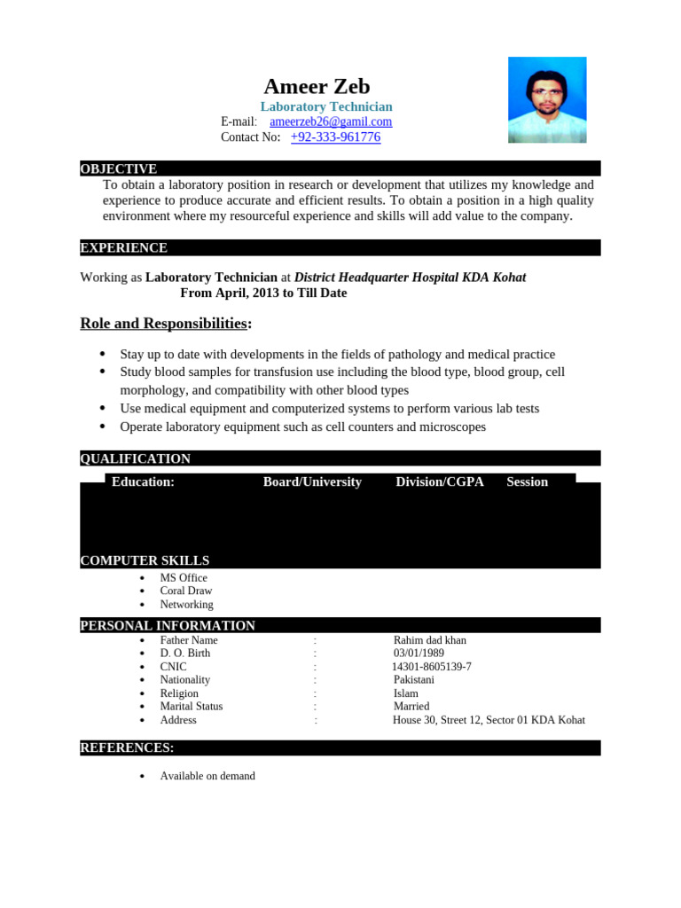 AmeerZeb CV Updated 2023 | PDF